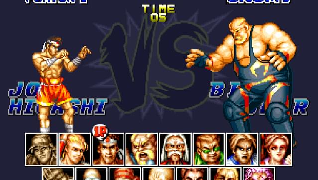fatal fury special menu perso