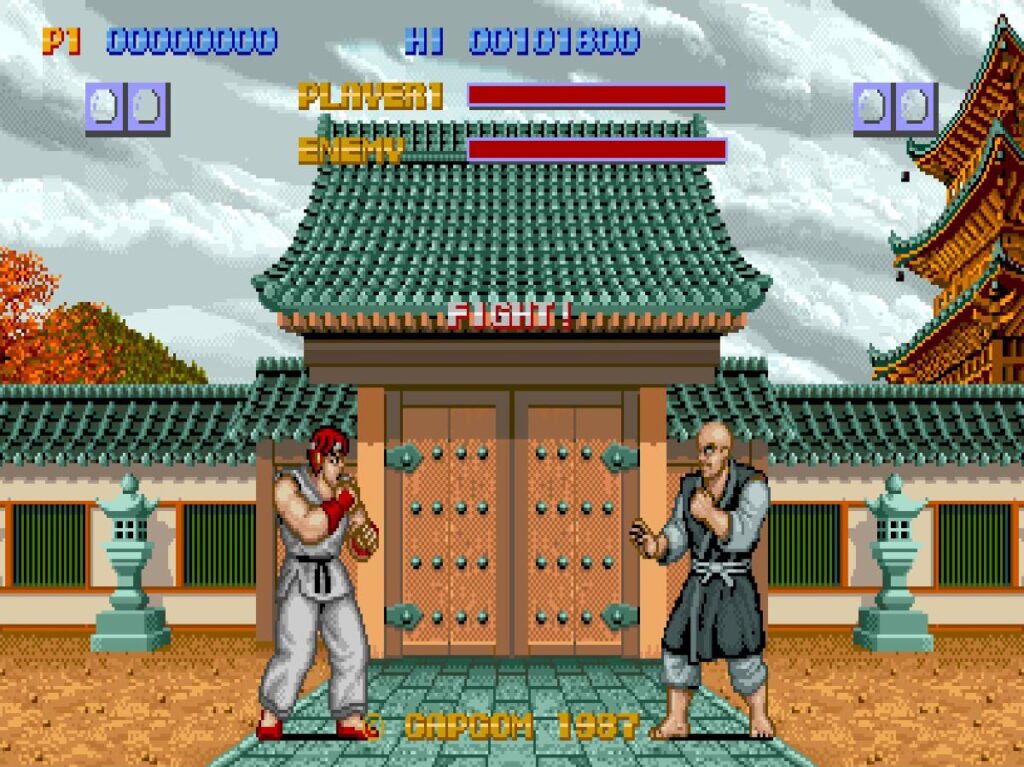 street fighter 1 gameplay