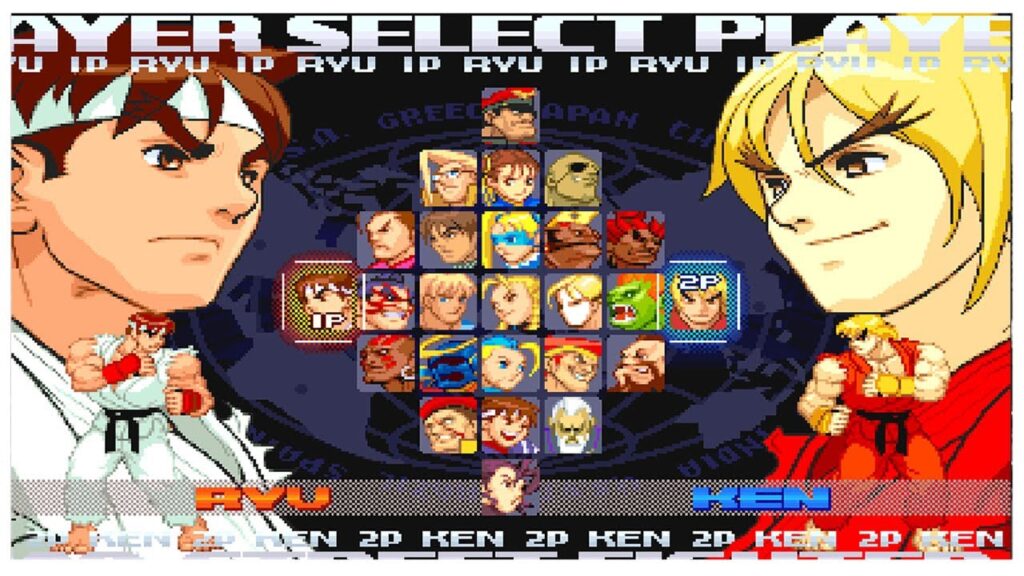 street fighter alpha 3 sélection personnage
