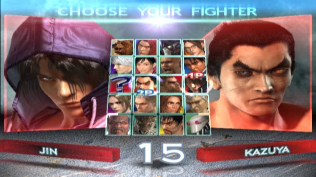tekken 4 menu