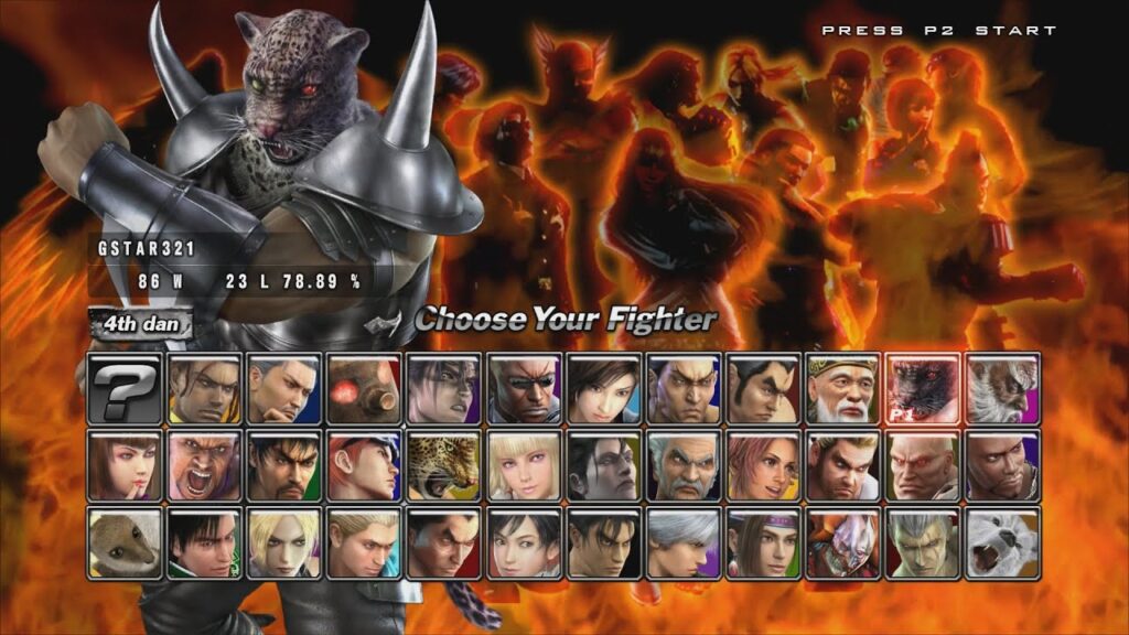 tekken 5 dark ressurection menu