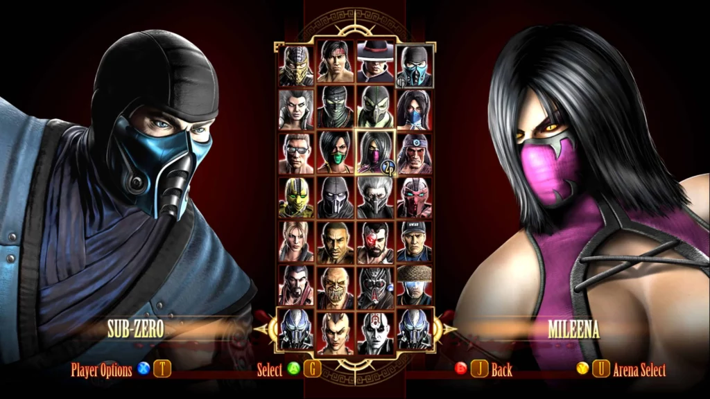 mortal kombat 9 roster