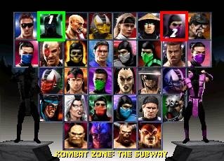 mortal kombat trilogy roster