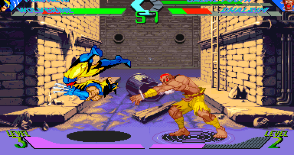 X-Men vs. Street Fighter gameplay